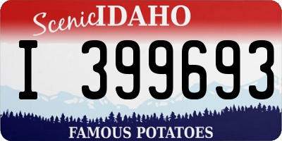 ID license plate I399693