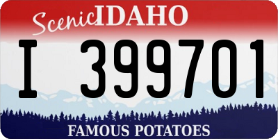 ID license plate I399701