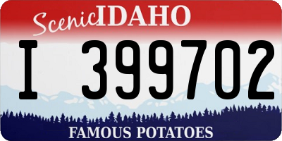 ID license plate I399702