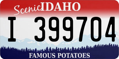 ID license plate I399704