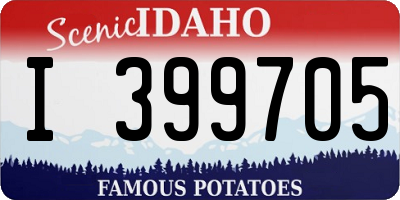ID license plate I399705