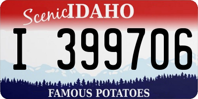ID license plate I399706