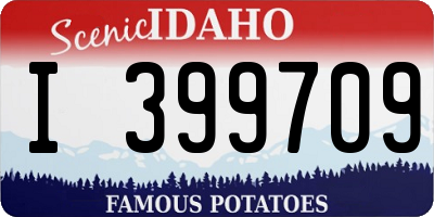 ID license plate I399709