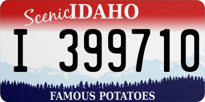 ID license plate I399710
