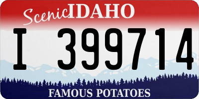 ID license plate I399714