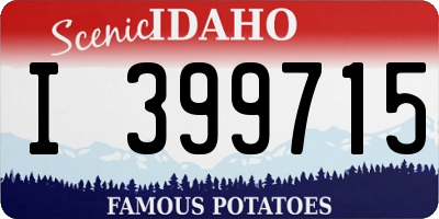 ID license plate I399715