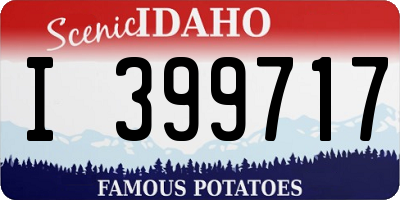 ID license plate I399717