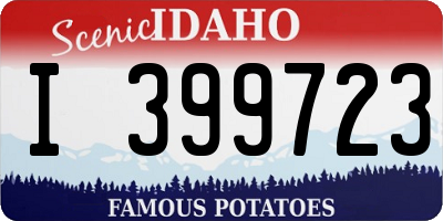 ID license plate I399723