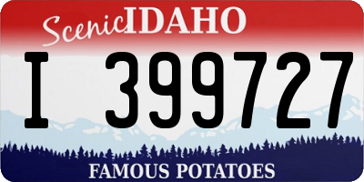 ID license plate I399727