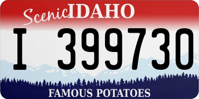 ID license plate I399730