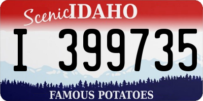 ID license plate I399735