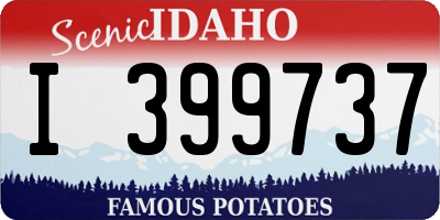 ID license plate I399737
