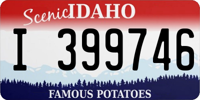 ID license plate I399746