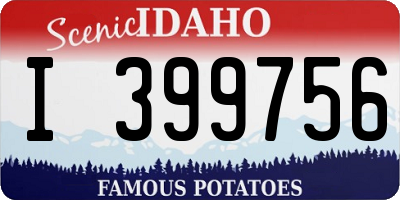 ID license plate I399756
