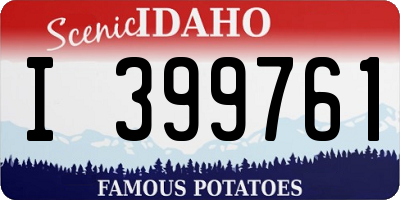 ID license plate I399761