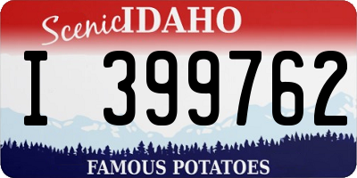 ID license plate I399762