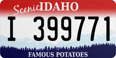 ID license plate I399771