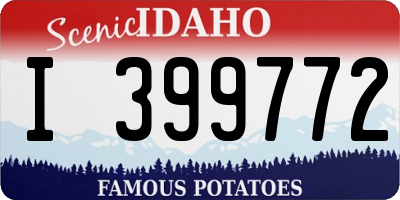 ID license plate I399772