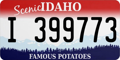 ID license plate I399773