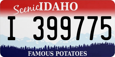 ID license plate I399775