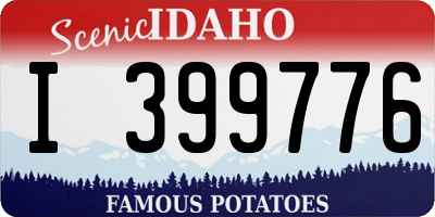 ID license plate I399776
