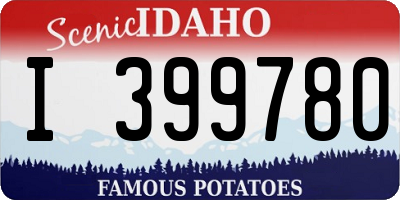 ID license plate I399780