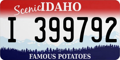 ID license plate I399792