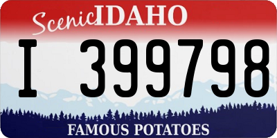 ID license plate I399798