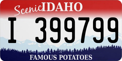 ID license plate I399799