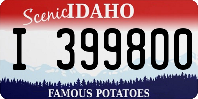 ID license plate I399800