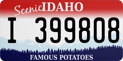 ID license plate I399808