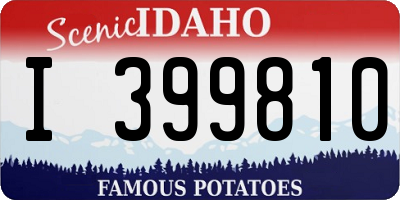 ID license plate I399810