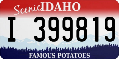 ID license plate I399819