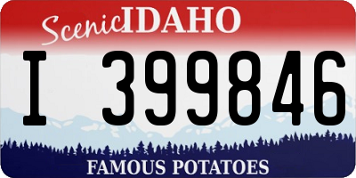 ID license plate I399846