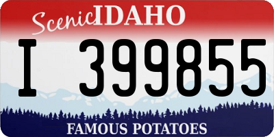 ID license plate I399855