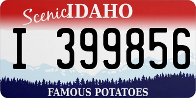 ID license plate I399856