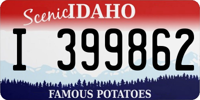 ID license plate I399862