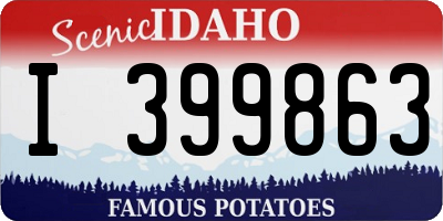 ID license plate I399863