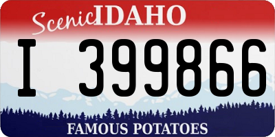 ID license plate I399866