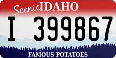 ID license plate I399867