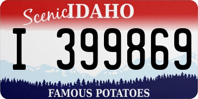 ID license plate I399869