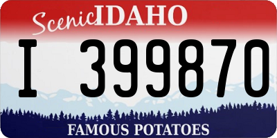ID license plate I399870