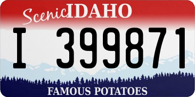 ID license plate I399871