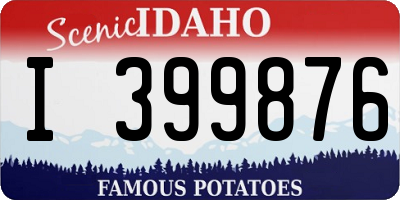 ID license plate I399876