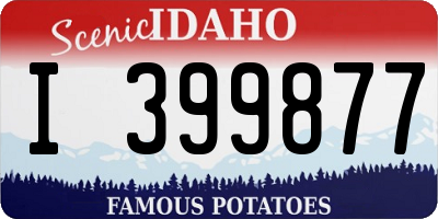 ID license plate I399877