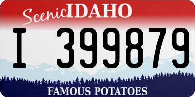 ID license plate I399879