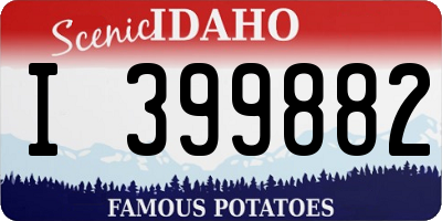 ID license plate I399882