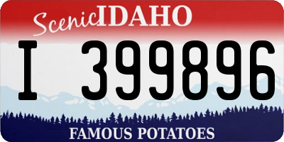 ID license plate I399896