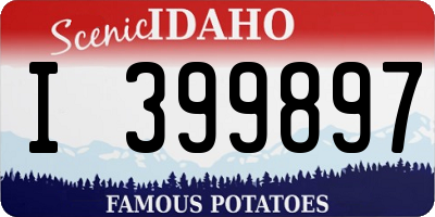 ID license plate I399897