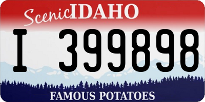 ID license plate I399898